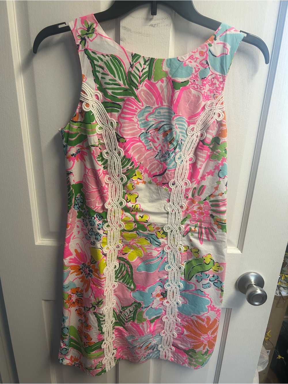 Lilly Pulitzer for Target Sleeveless Floral Shift Dress in Pink, Green & Blue